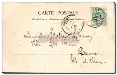 Paryż - Arc de Triomphe de l'Étoile — Najlepsze życzenia — wydawca Meunier, nr 27 — Rewers