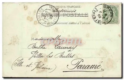 Paris — Rue Royale und die Madeleine — Verlag: Paris, Nr. 86 — Rückseite