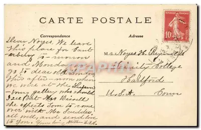Paryż - Arc de Triomphe i Place de l'Étoile — Wysokość 49 metrów, zaczęto w 1806 roku przez Napoleona I — C.M. — Rewers