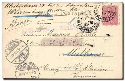 Paris — Boulevard Bonne-Nouvelle — G. Courcy — Verso