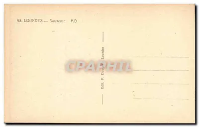 Grotta Lourdes — Modlitwa dla Ciebie — Wydawca P. Douet — Rewers
