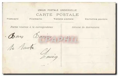 Jovem mulher com vestido estampado — segurando um cesto de flores — J.K. n° 678 — Verso
