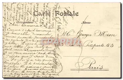 Paryż — Widok z Pałacu Flore — B. & B. — Rewers