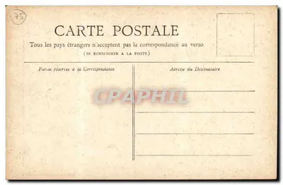 Paris — A Porta Saint-Denis — Coleção Petit Journal — Verso