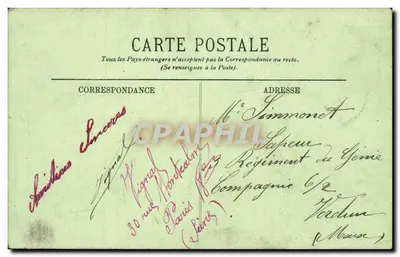 París — La Estación Saint-Lazare — LL. n° 206 — Reverso