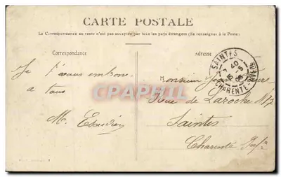 Paris — Rue Royale e Igreja da Madeleine — P. Marmuse, Paris — Verso