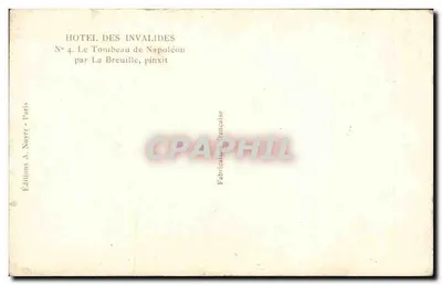 Hôtel des Invalides — Grobowiec Napoleona — autorstwa La Breuille — Rewers