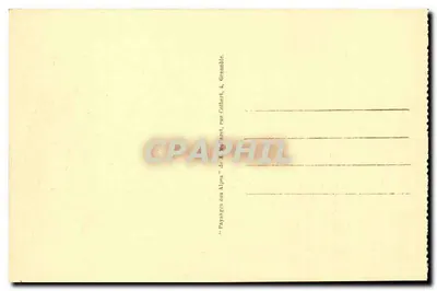 Grenoble — Ogólny widok, teleferyk Bastilla i łańcuch Moucherotte — wydawca A. Noëlbert, ulica Colbert, Grenoble — Rewers