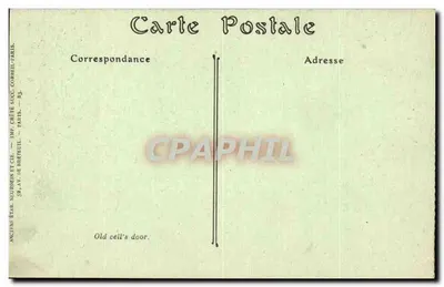 Stara brama celi w Conciergerie — Muzeum Historyczne Conciergerie — wydawca NDROT, n° 4049 — Rewers