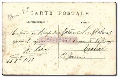 Paris — A Praça da Concórdia — C. M. n°67 — Verso