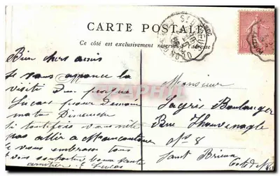 Pałac Bourbon — Wydane przez Bon Marché — Paryż — Rewers