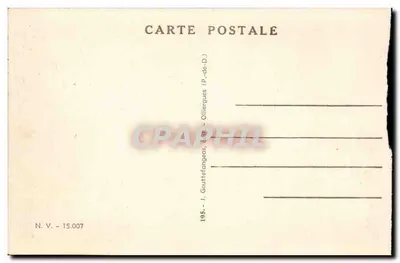 Vichy — Praça do Hotel de Ville — Gauttefangeas, editora Olliergues (P.-de-D.) — Verso