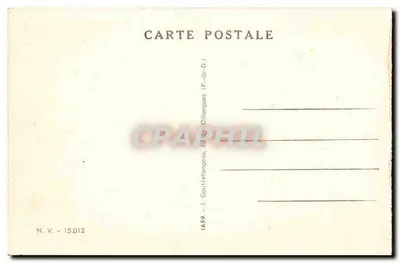 Vichy — Canotemolen op de Allier — J. Gourtefangeas — Achterkant