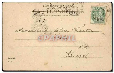 Igreja de São Agostinho — Paris — Editor P. S. & D. Erkka — Verso
