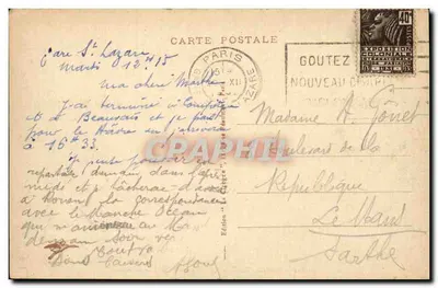 Paris - La Gare Saint-Lazare — St. Lazare Station — Edition « Cité » — Back