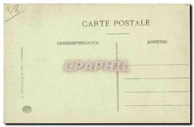 Grenoble Bilhete postal antigo Ciborium da catedral Nossa Senhora — Verso