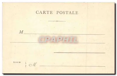 Paris — Boulevard de la Madeleine — vista com colunatas e árvores — Verso