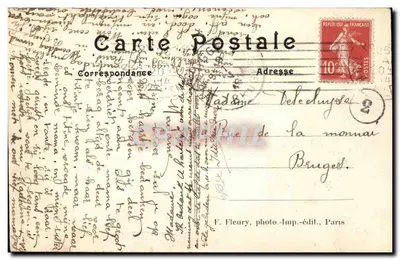 Paris (XIXe arrt) — Parc des Buttes-Chaumont (Artístico) — O ponte suspensa — F. F. Paris — Verso