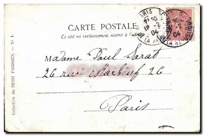 Paryż — Le Pont Alexandre III — Kolekcja Petit Parisien, N° 1 — Rewers