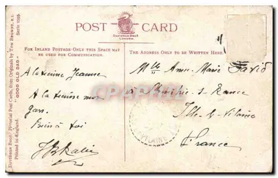 Pa spędza późną noc w biurze — dobry stary tata — Davidson Bros. London, seria 3998 — Rewers