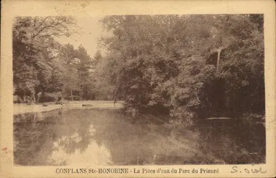 Conflans-Sainte-Honorine — A Lagoa do Parque do Prieuré — Fot. P. Vincent Conflans
