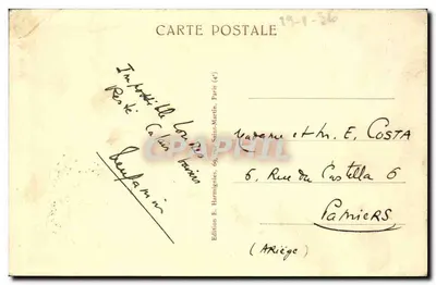 Calais — widok panoramiczny z wieży — Harmignies — Rewers