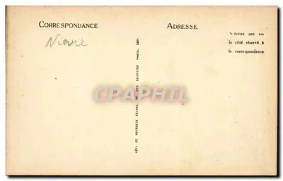 Audoin-Bonnor, Tabeau, 29, Avenue de la Sarre — Katedra Wizytacji — Szczegółowy widok Frontonu — I.L. — Rewers