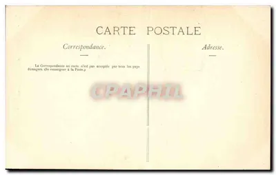 Parijs — Klokken toren van het Ministerie van Oorlog — N° 452 — Achterkant
