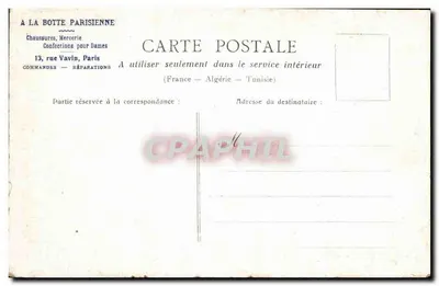Parijs — De Bastille — uitgever niet geïdentificeerd, serie-nummer niet zichtbaar — Achterkant