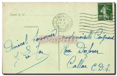 Paryż (16e) - Pałac Trocadéro i Most Ieny — wydawca J. H., n° 575 — Rewers