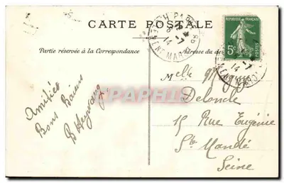 Paryż — Rue des Tuileries — Widok z Pałacu Flore — Rewers