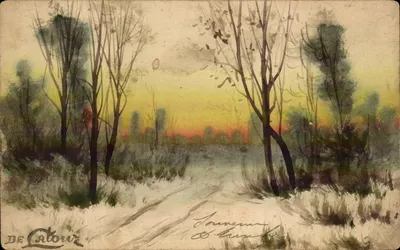 Paisagem de outono — pôr do sol — DE Catoux