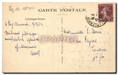 Clermont-Ferrand — Capitel da Nossa Senhora da Assunção — Glicke H. Lelièvre-Carion — Verso