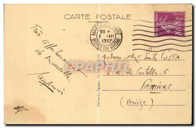 Marseille — Vista geral de Endoume e as Ilhas — Edição La Gégène, n°171 — Verso