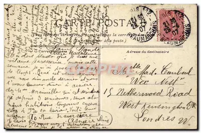Bois de Vincennes. Jezioro Daumesnil widziane z małego mostu na wyspie — CIE, n° 723 — Rewers