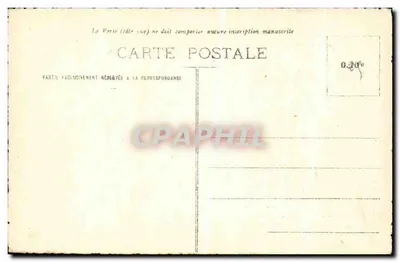 Mulher e animais em um paisagem — (F. Coppée) — Carta postal — Verso