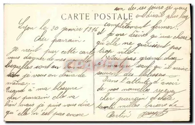 Lyon — Ogólny widok na Bellecour — Ressicaud, wyd. — Rewers