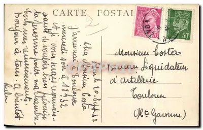 LYON — Hotel de Ville — E.R. n°26 — Verso