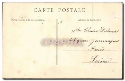 Paris — Lago e Rocha das Buttes-Chaumont — E.R., Paris, n°18 — Verso