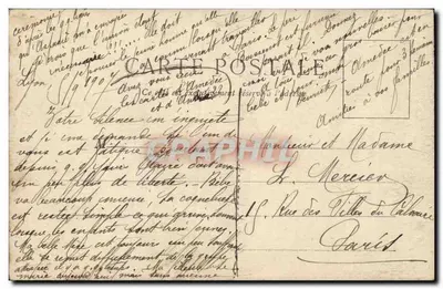 La pequeña vendedora — escena de calle — editor S. Paris, n° 10 — Reverso