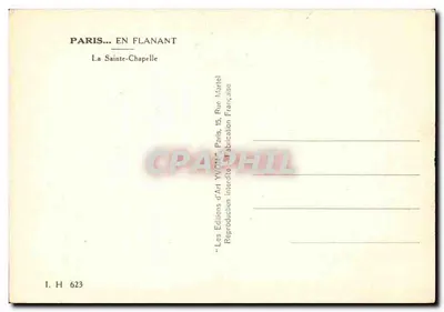 De Heilige Kerk — Parijs — Éditions d'Art Yvon — Achterkant