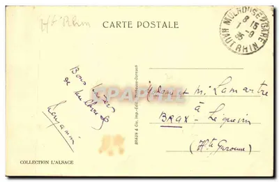 Mulhouse — Rue Henriette i Katedra — Rewers