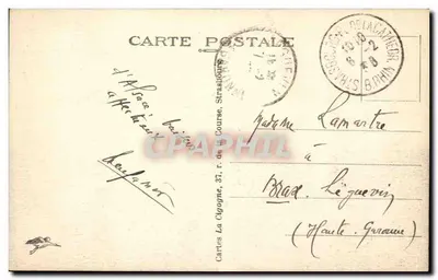 Estrasburgo — Vista geral — Cartas Postais — Verso