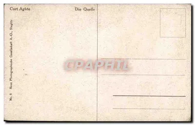 La Source — Curt Aghte, Siegitz, seria N°8 — Rewers