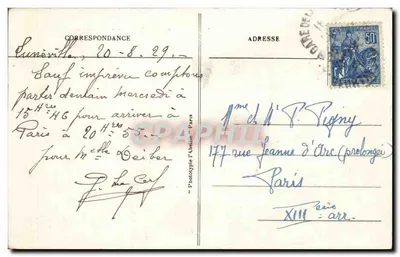 Paryż — Hotel de Ville — L'Abéle, Paryż, n°68 — Rewers