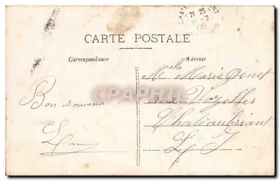 Mulher com buquê de flores — A.N. Paris, n°311 — TIANTE-S — Verso