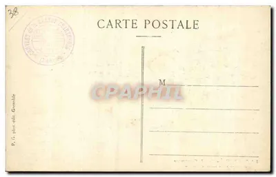 Dauphiné - Grande Chartreuse - A entrada e a Cour d'honneur — P.G. fotografia-editora Grenoble, n° 614 — Verso