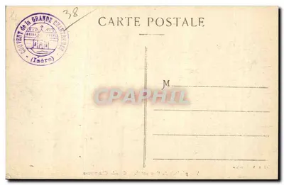 Algemene uitzicht op het klooster van de Grande Chartreuse — Gl. A. V. Grenoble — Achterkant