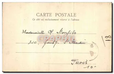 PARIS — Basen Tuileries — B.F. Paris, nr 111 — Rewers