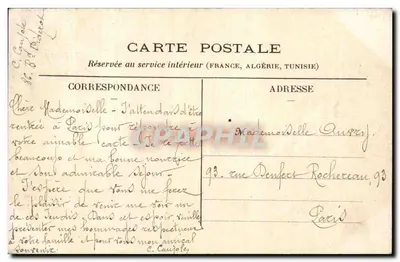 Paris — Prefeitura do XIXº — Editor: P. Erard, n° 72 — Verso